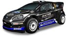 Silverlit, Ford Fiesta M-sport RS WRC, pojazd zdalnie sterowany, 1:24, 82438