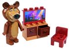 Simba, Masza i Niedźwiedź, klocki z zestawem telewizyjnym