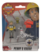 Simba, Strażak Sam, Penny i pies Radar, zestaw figurek