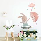 Sipo, naklejki na ścianę do pokoju dziecięcego, Królik na deskorolce