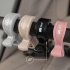 Sipo, zestaw uniwersalnych klipsów do wózka, szare, 2 szt.