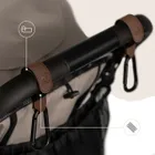 Sipo, zestaw uniwersalnych zaczepów do wózka, brązowe, 2 szt.