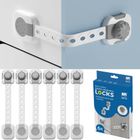 Sipo, zestaw zabezpieczeń do szaf i szuflad z funkcją smart lock, 6 szt.