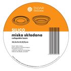 Składana miska silikonowa, szara
