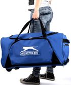 Slazenger, torba sportowa podróżna z kółkami, kolor niebieski
