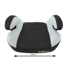 Smiki, Booster, podstawka samochodowa, isofix, 22-36 kg, czarno-szary