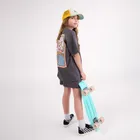 Smiki, deskorolka typu fish ze świecącymi kołami LED, miętowa