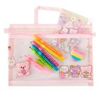 Smiki, kolorowy zestaw z naklejkami, długopisy żelowe i naszywki