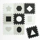 Smiki, kontrastowa mata piankowa, figury, 9 elementów