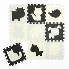 Smiki, kontrastowa mata piankowa, zwierzęta, 9 elementów