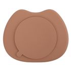 Smiki, Kot, dzielony talerz silikonowy, brązowy