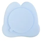 Smiki, Królik, dzielony talerz silikonowy, niebieski
