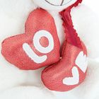 Smiki, Love, miś z serduszkami, maskotka, 23 cm