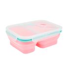 Smiki, lunchbox składany, różowy