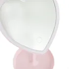 Smiki, lusterko z podświetleniem LED, serduszko