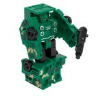 Smiki, samochód wojskowy, robot transformujący, zielony