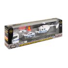 Smiki, Street Kingz, zestaw, transporter policyjny, radiowóz, helikopter, 1:64