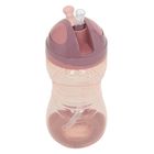 Smiki, Very Bunny, bidon ze słomką, 450 ml, różowy