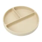 Smiki, Very Bunny, dzielony talerz silikonowy, beżowy