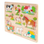 Smily Play, Farma, układanka drewniana z uchwytami
