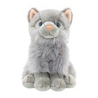 Smily Play, kot siedzący, maskotka, szara