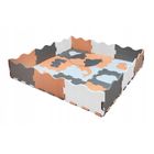 Smily Play, mata piankowa, szaro-pomarańczowa