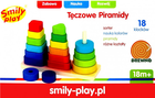 Smily Play, Tęczowe Piramidy, sorter, zabawka edukacyjna