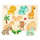 Smily Play, układanka drewniana z rączką, zwierzęta