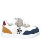 Sneakersy chłopięce, granatowe, skórzana wkładka, American Club
