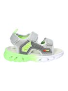 Sneakersy chłopięce, szare, skórzana wkładka, American Club