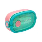 Śniadaniówka Aqua Pure ze sztućcami - mint/pink