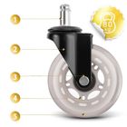 Sofotel, kółka kauczukowe do foteli, przezroczyste, 5 szt.