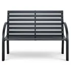 Sofotel, Luca, ławka ogrodowa z oparciem, 117,5-83-57 cm