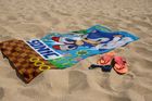Sonic, ręcznik plażowy, kąpielowy, 70-140 cm