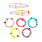 Souza! Beryl, tęczowe spinki i gumki do włosów, 7 szt.
