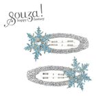 Souza! Christa, klipsy do włosów, gwiazda, niebieska, 2 szt.