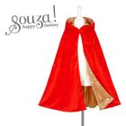 Souza! czerwony kapturek, peleryna dwustronna, kostium, 4-7 lat