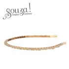 Souza! Lynn, opaska z koralikami, złota