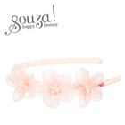 Souza! Pia, opaska z tiulowymi, różowymi kwiatami