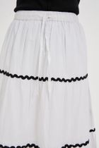 Spódnica damska, biała, Moodo