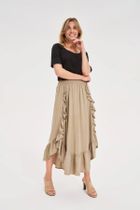 Spódnica damska, khaki, Moodo