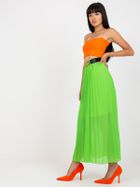 Spódnica damska, plisowana, zielona, Italy Moda