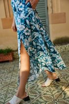 Spódnica damska, turkusowa, Moodo