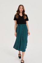Spódnica damska, zielona, Moodo