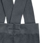 Spodnie chłopięce na szelkach, grafitowe, Nicol