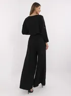 Spodnie damskie, czarne, Italy Moda