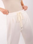 Spodnie dresowe damskie, beżowe, Italy Moda