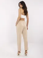 Spodnie dresowe damskie, beżowe, Italy Moda