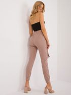 Spodnie dresowe damskie, beżowe, Relevance