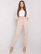 Spodnie dresowe damskie, beżowe, Relevance